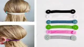 Quick and Easy Ear Saver, Ear Protector, Adapter for Face Masks Using Elastics