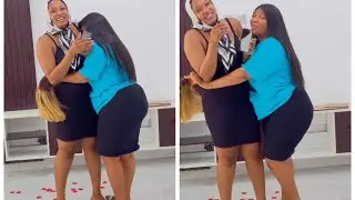 Funny Tina got a gift from Julie her reaction is out of the world
