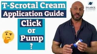 Topiclick Testosterone Cream or  Pump? How to use and apply compounded testosterone cream to scrotum