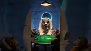 J'en ai marre de perdre !#polarbear #singe #poker