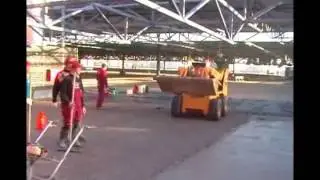 Parkingo grindų remontas / Parking floor reconstruction