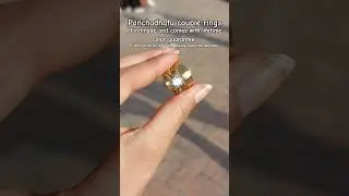 Couple ring customized on pure panchadhatu#mawaramakes #customizewithmawara #couplering #panchadhatu