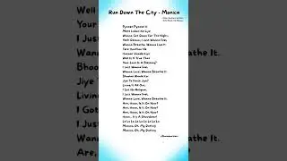 Run Down The City_Monica - Reble, Asha Bhosle, Sashwat Sachdev, RDBurman (Lyrics) #lyrics #hindisong