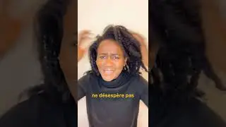D&eacute;m&ecirc;ler cheveux cr&eacute;pus emm&ecirc;l&eacute;s, noeuds. #detanglingnaturalhair #cheveuxcrepus #naturalhaircare