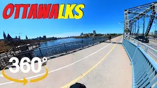 360&deg; Ottawa bike ride from Rideau Falls to Zibi Gatineau/Hull - May 5, 2022