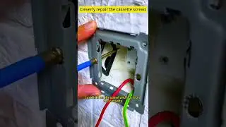 Title Cleverly repair the cassette screws #lifetips #diy #handdrill #lifetipsforyou