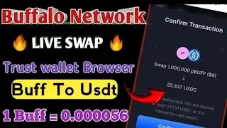 Mine 100k Free Buffalo Network Every 24 hour. Listening At 0.0005 usdt. #mining #crypto #buffalo