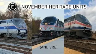 Saw My Two Favorite Amtrak Heritage Units in Three Days...