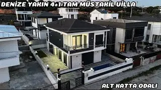 DENİZE 750 METRE 4+1 ALT KATTA ODALI TAM M&Uuml;STAKİL VİLLA TURU