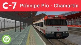 Hacemos la C-7 de Cercanías Madrid entre Príncipe Pío y Chamartín en Open Rails