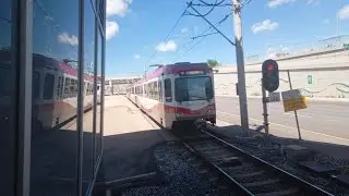 Calgary Transit Siemens SD160 as Red Line to Tuscany Station departing Crowfoot Station