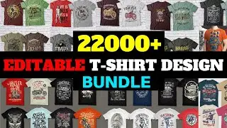 20000+ Editable Premium Tshirt Design Bundle Sublimation Designs 2021