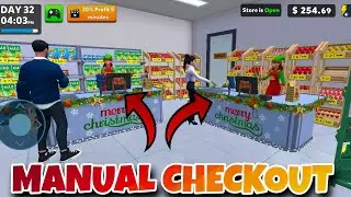 Manual Checkout purchase In my supermarket journey gameplay || Upgrading Cash Counter