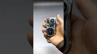 Outdoor Compass Keychain Inflatable Windproof Lighter Multi-function Watch Bottle Opener