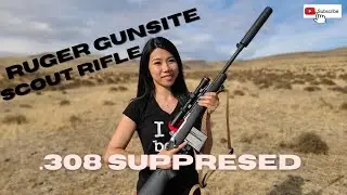 Винтовка Ruger Gunsite Scout .308WIN с глушителем