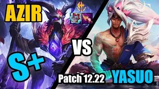 Azir 🐦MID vs Yasuo [S+ Hra] CZ/SK (12.22 Patch) Vyjde 4v5 !? 😲