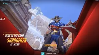 Overwatch Shadder2k Playing Like F.cking Human Aimbot -Soldier & Mccree-