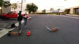 Warehouse Go Quad Smashing!! #GoPed #goquad #gopedracing