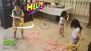 Minute To Win Challenge, Kids Party Games, Greatest Moments | Double Fun Tv