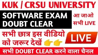 crsu exam updates | kuk exam updates | Live ❤ | kuk result