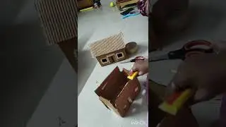 DIY miniature village#Card Board village making#village model for school project