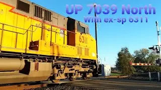 *UP ex-SP 6311*  UP 7039 Northbound.
