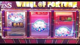 CLASSIC OLD SCHOOL CASINO SLOTS: WHEEL OF FORTUNE SLOT PLAY! WILD RED SEVENS! BIG SPIN! NICE RUN!
