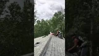 Some Roofing by hand Nailing