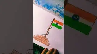 Beautiful Indian Flag drowning 😍&hearts;️ ll #shorts