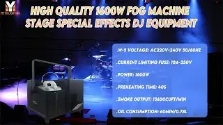 High Quality 1600W Fog Machine Stage Special Effects Dj Equipment