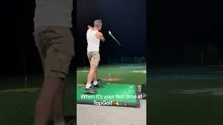 Golf Swing Fail at Top Golf Driving Range 😂😂😂 #golf #funnygolfvideo #golffail #badgolf #golfprodave