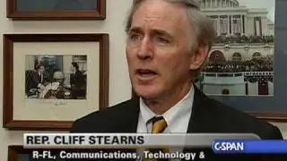 Rep. Cliff Stearns (R-FL) on Net Neutrality