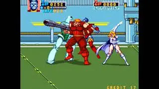X-Men (Mame Arcade) Playthrough Part 3 - Final