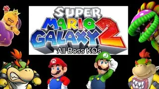 Super Mario Galaxy 2 All Boss KOs + Boss Blitz Galaxy Boss KOs