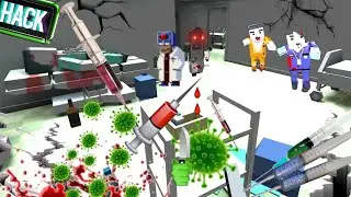 Zombie Virus was created in the Laboratory by Mad Scientist in Blockapolypse Zombie