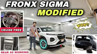 MARUTI FRONX MODIFIED SIGMA TO ALPHA 🔥TAIL LIGHT FREE + 4COMPLIMENTARY ITEM✅ #fronxsigma #fronx2025