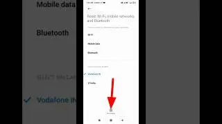 Reset Wi-Fi mobile networks problem and Bluetooth in Redmi Android phone#Shorts