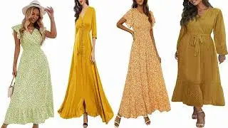 Top 10 For yellow maxi dress with sleeves Ideas 2023