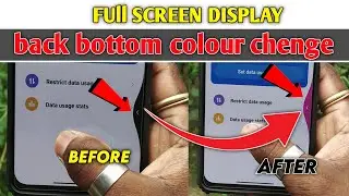 MIUI 14 - Full Screen Display back Bottom Color Change | MIUI navigation bar colour change