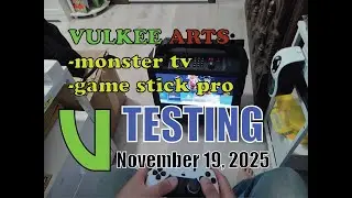 VULKEE ARTS testing out game stick pro on the monster tv bluetooth