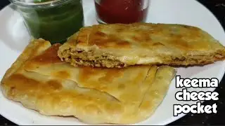 keema cheese pocket|keema cheese pocket recipe|cheesy keema pockets
