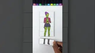 K-pop Demon hunters simple vs Horror transformation cardboard Puzzle 🧩 #kpop #viral #shorts