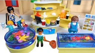 Visit the Aquarium Shop - Fish for Sea Animals - Fun Toys For Kids - Learn Colors for Children