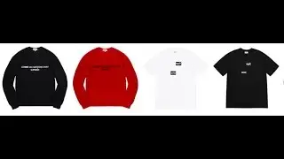 SUPREME x CDG Comme Des Garcons FW18 Week 4 Droplist & Prices + Cop! 9 13 18