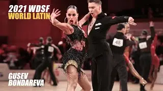 Andrey Gusev - Vera Bondareva, RUS | 2021 WDSF World LAT | Pforzheim | R1 R