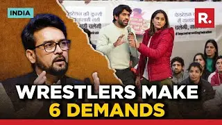 Protesters Wrestlers make 5 demands in meeting with Sports Minister