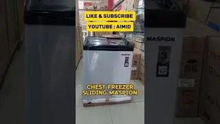 CHEST FREEZER SLIDING MASPION  UFH100 100L 95WATT MURAH #chestfreezer #freezer #elektronik