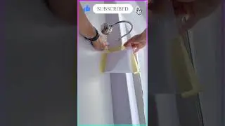 Simply Install Curtain Hold Backs 💥#shorts  #diy #viral #home #tools #homedecor #curtains