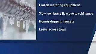 City of Marlin under boil water notice after freezing temperature cause water system failure