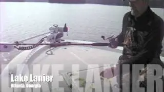 Doug Youngblood trolling Wintertime Striped Bass on Lanier
